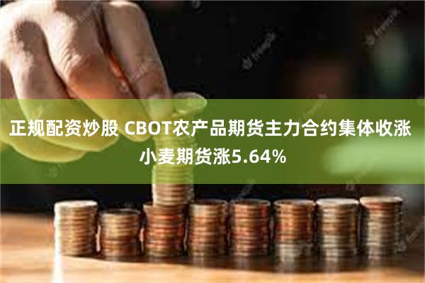 正规配资炒股 CBOT农产品期货主力合约集体收涨 小麦期货涨5.64%