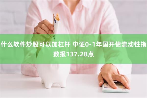 什么软件炒股可以加杠杆 中证0-1年国开债流动性指数报137.28点