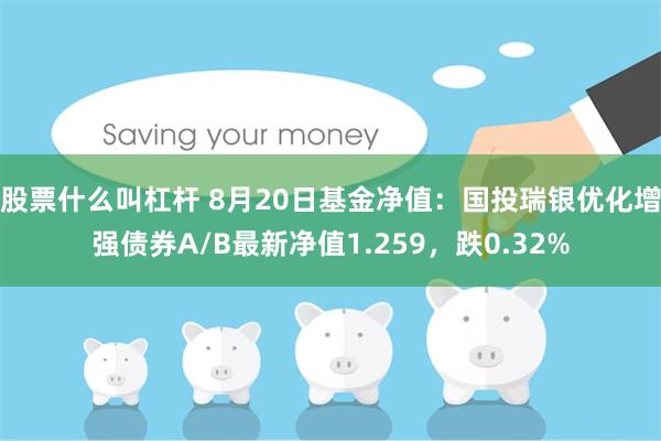 股票什么叫杠杆 8月20日基金净值：国投瑞银优化增强债券A/B最新净值1.259，跌0.32%