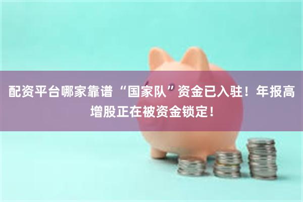 配资平台哪家靠谱 “国家队”资金已入驻！年报高增股正在被资金锁定！